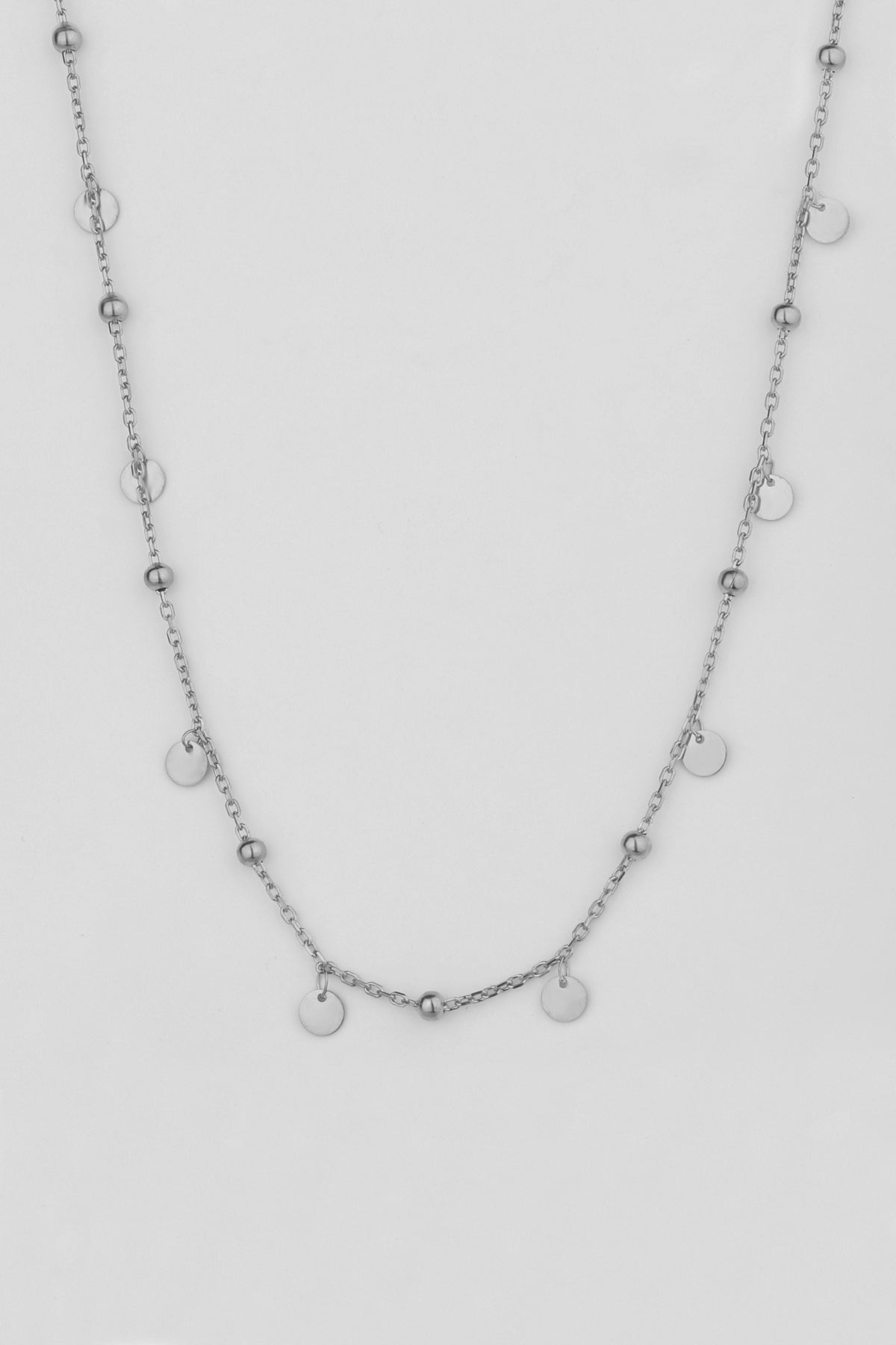Sequin Silver Necklace