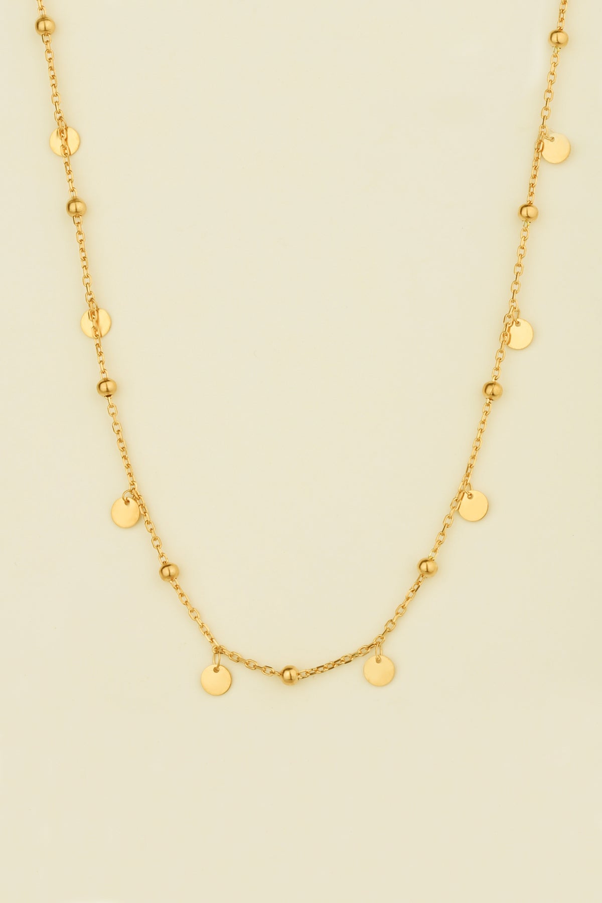 Sequin Silver Necklace