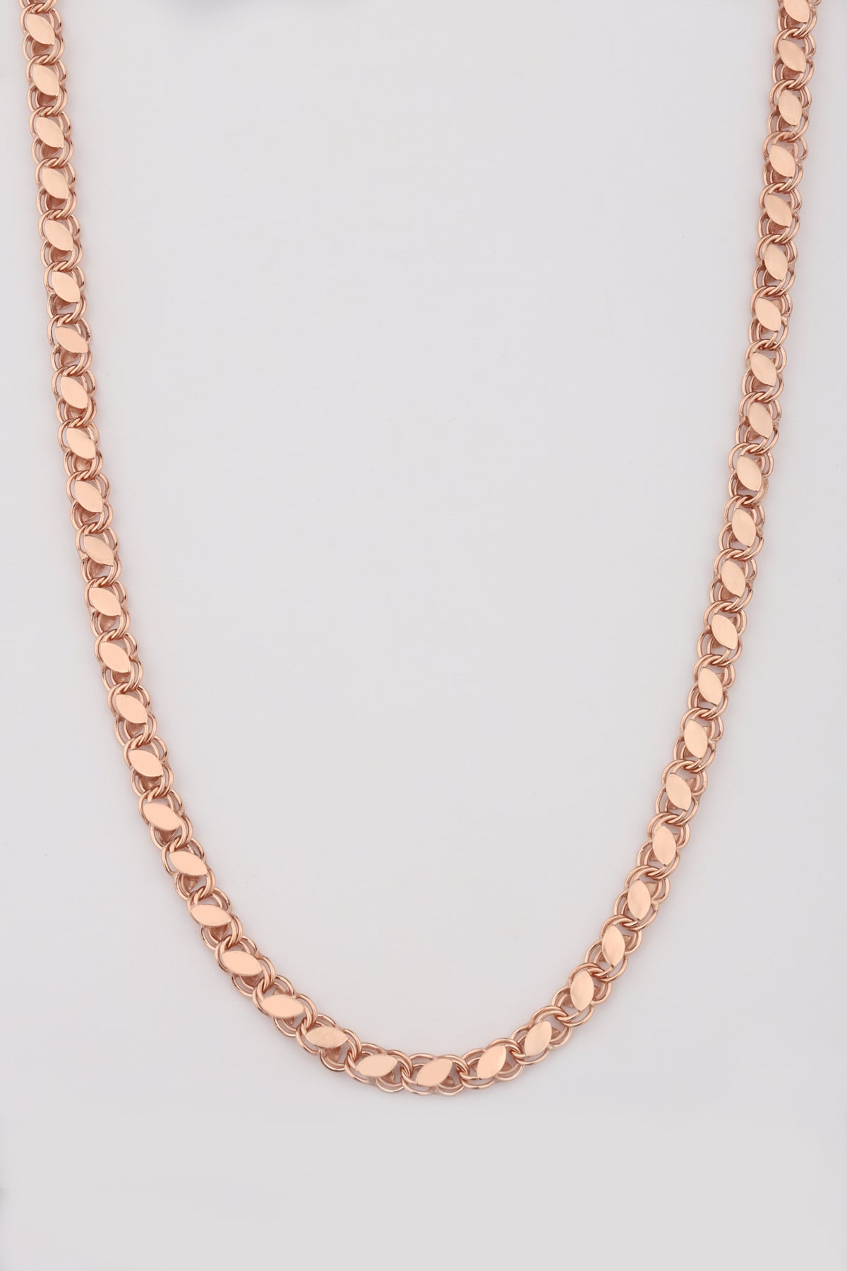 Silver Barley Chain Necklace