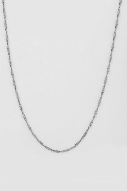 Singapore Model Silver Chain Necklace