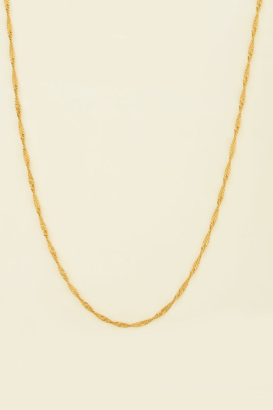 Singapore Model Silver Chain Necklace