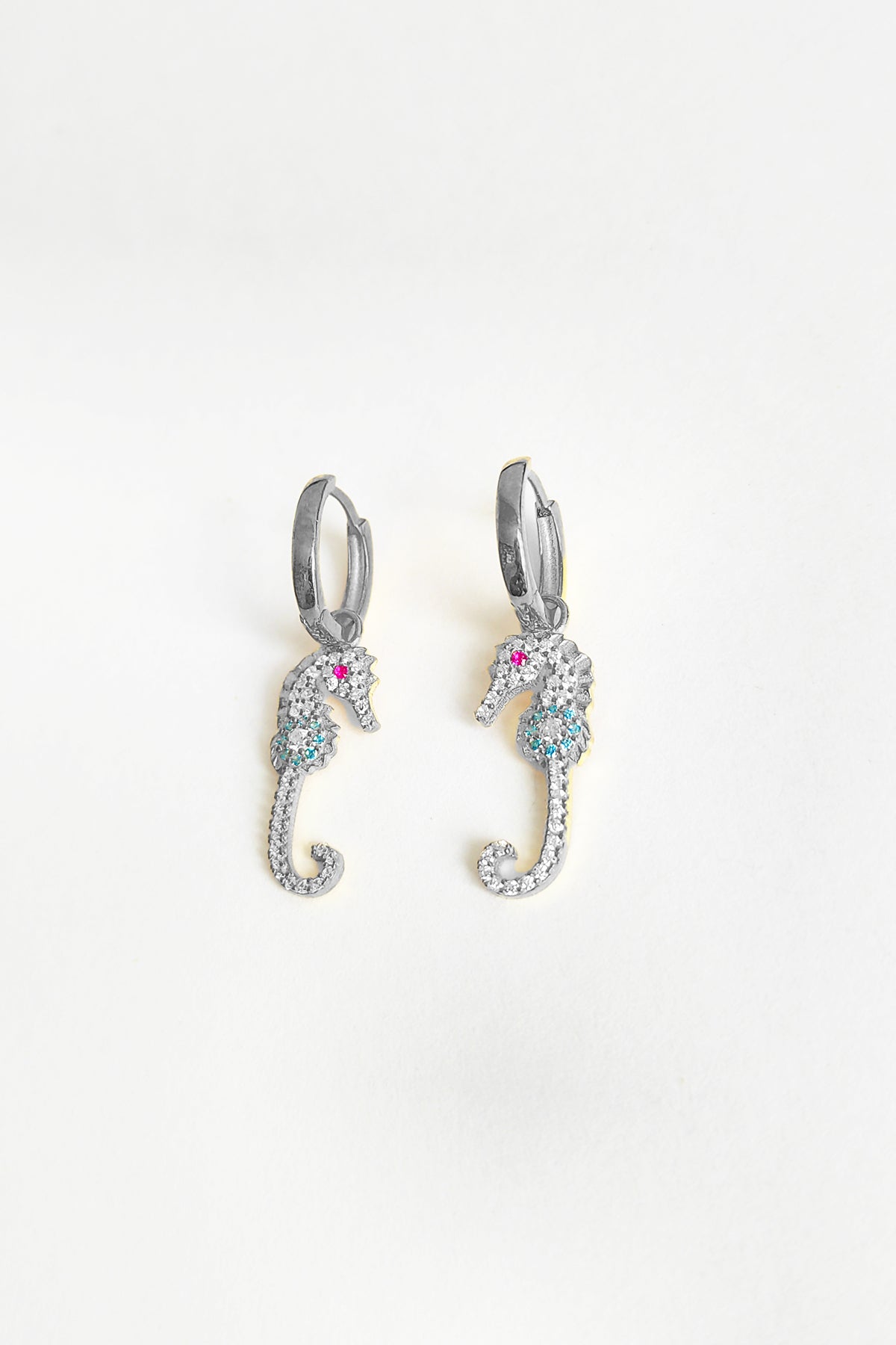 Seahorse Silver Earrings