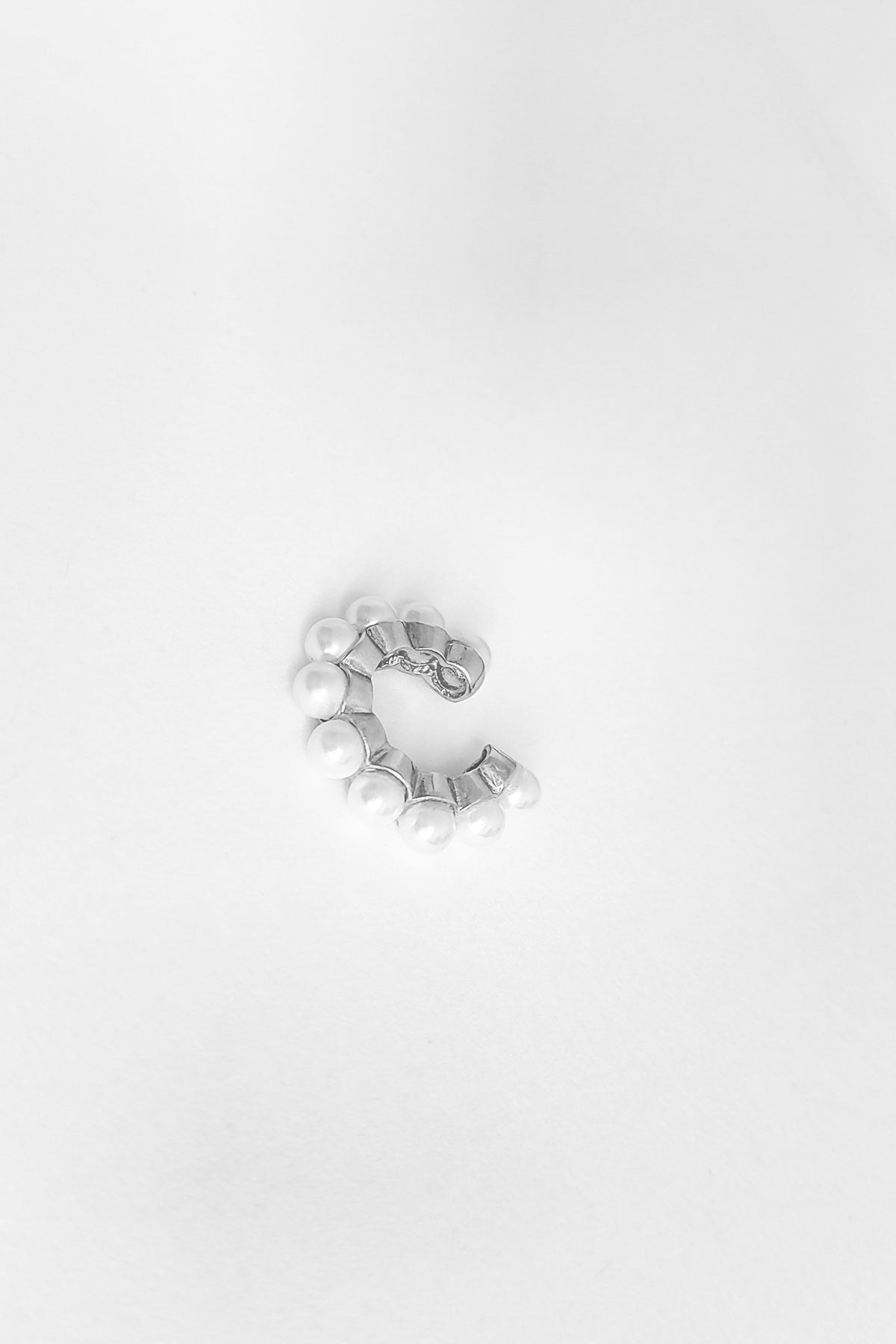 Pearl Silver Cartilage Earring