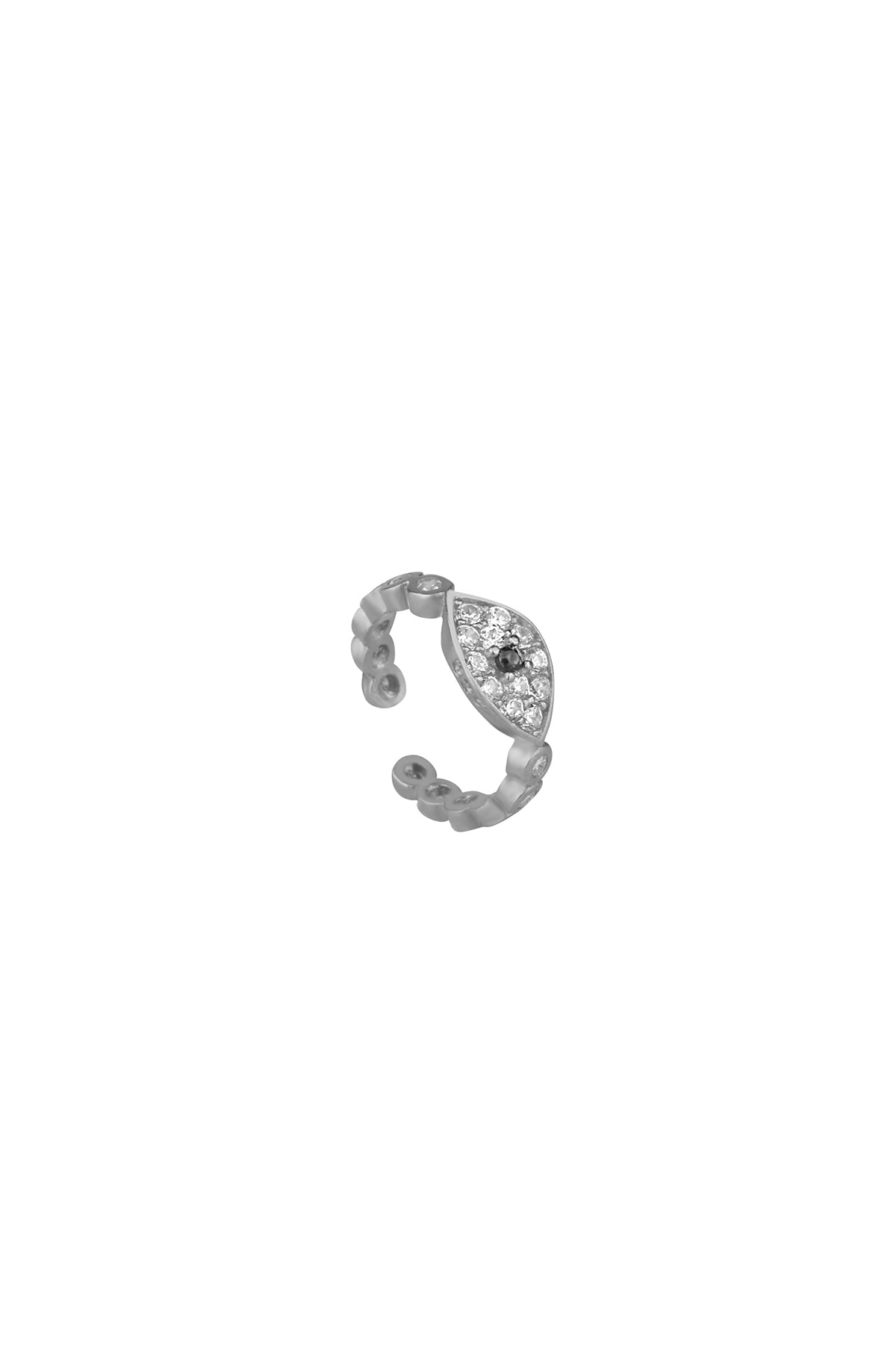 Eye Cartilage Silver Earrings