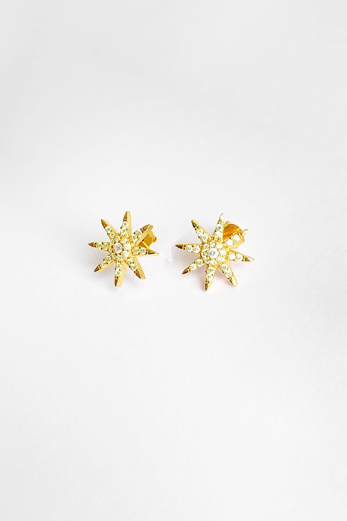 North Star Silver Earrings