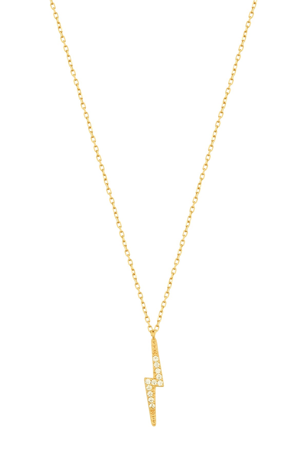 Sterling Silver Lightning Necklace