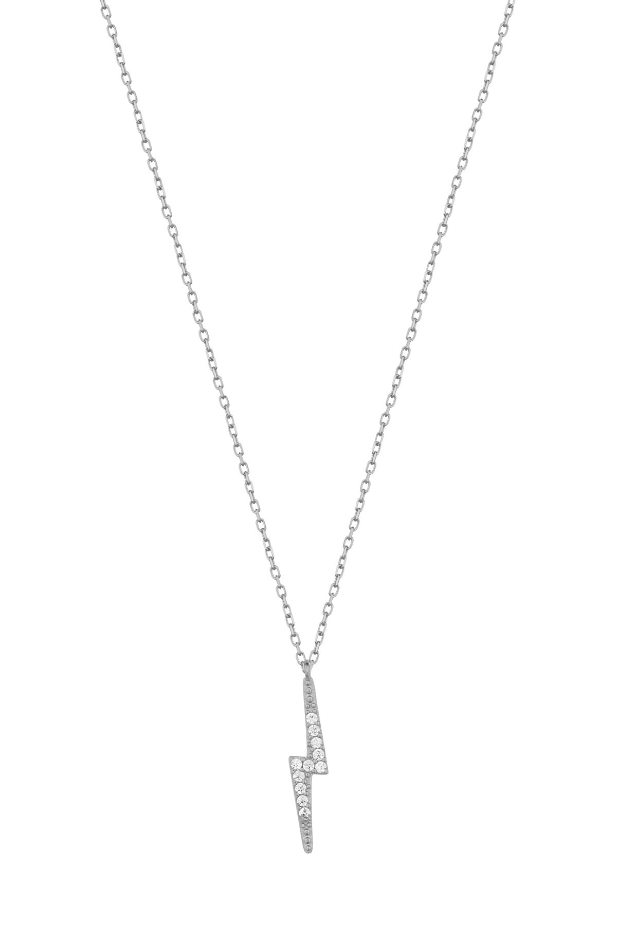 Sterling Silver Lightning Necklace