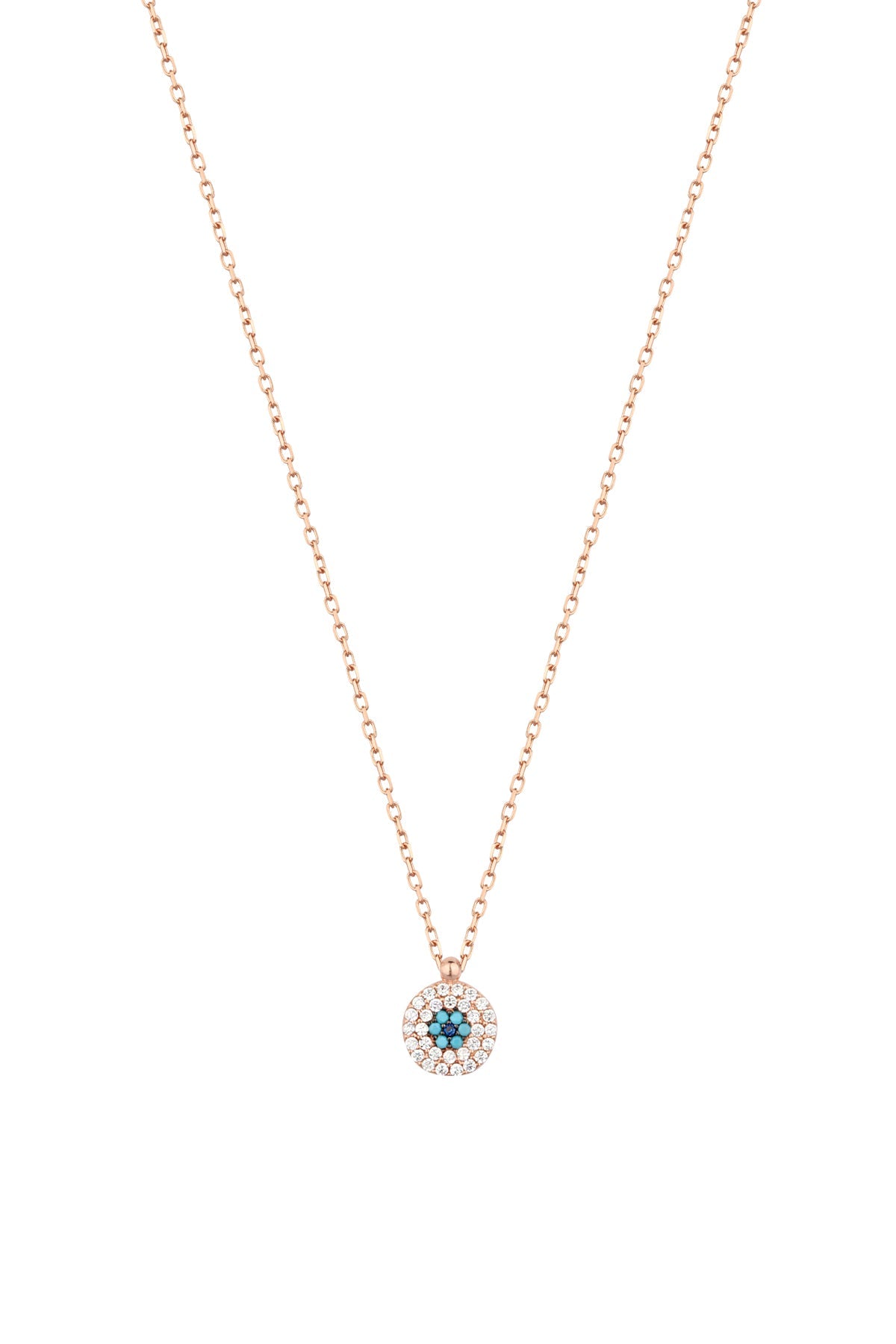 Turquoise Daisy Silver Necklace