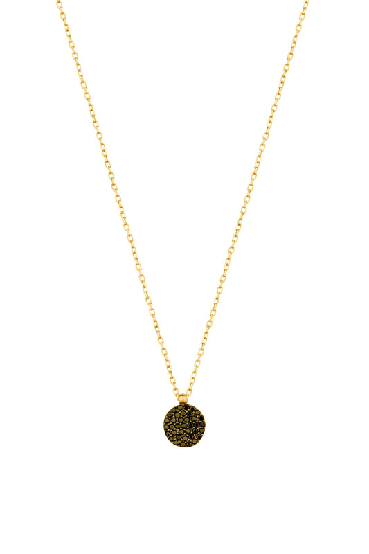 Black Stone Silver Necklace