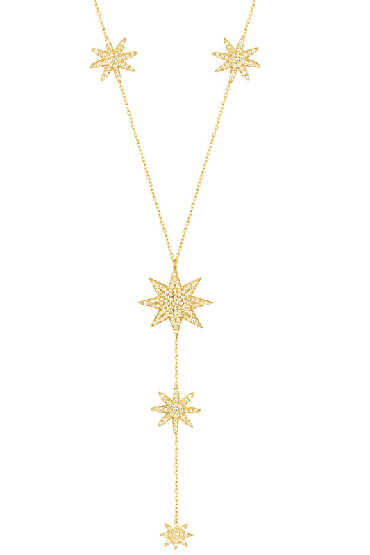 North Star Y Silver Necklace