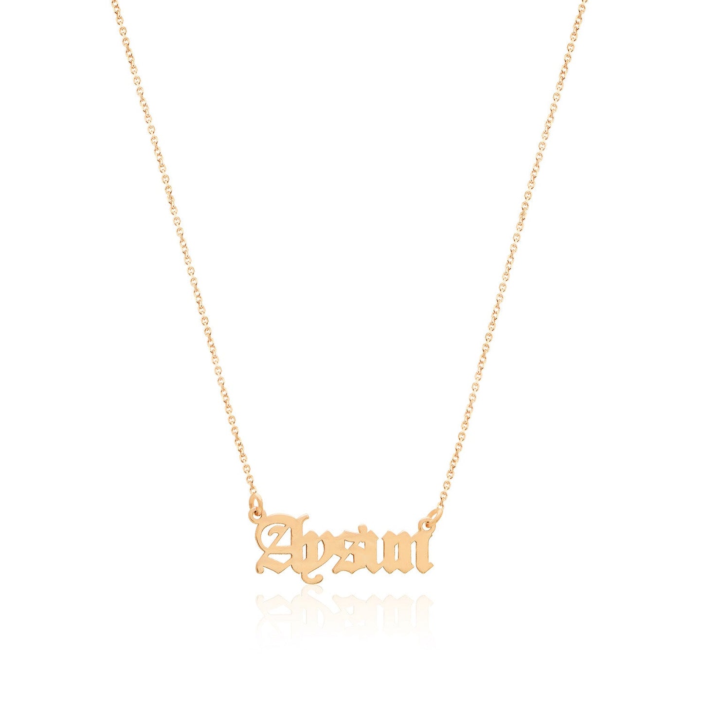 Hand Written Name Silver Necklace Personalized