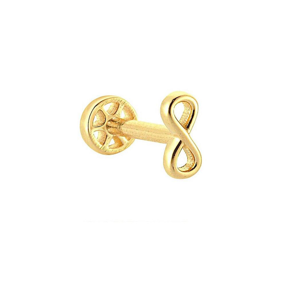 Gemless Infinity 14K Gull Traguspiercing