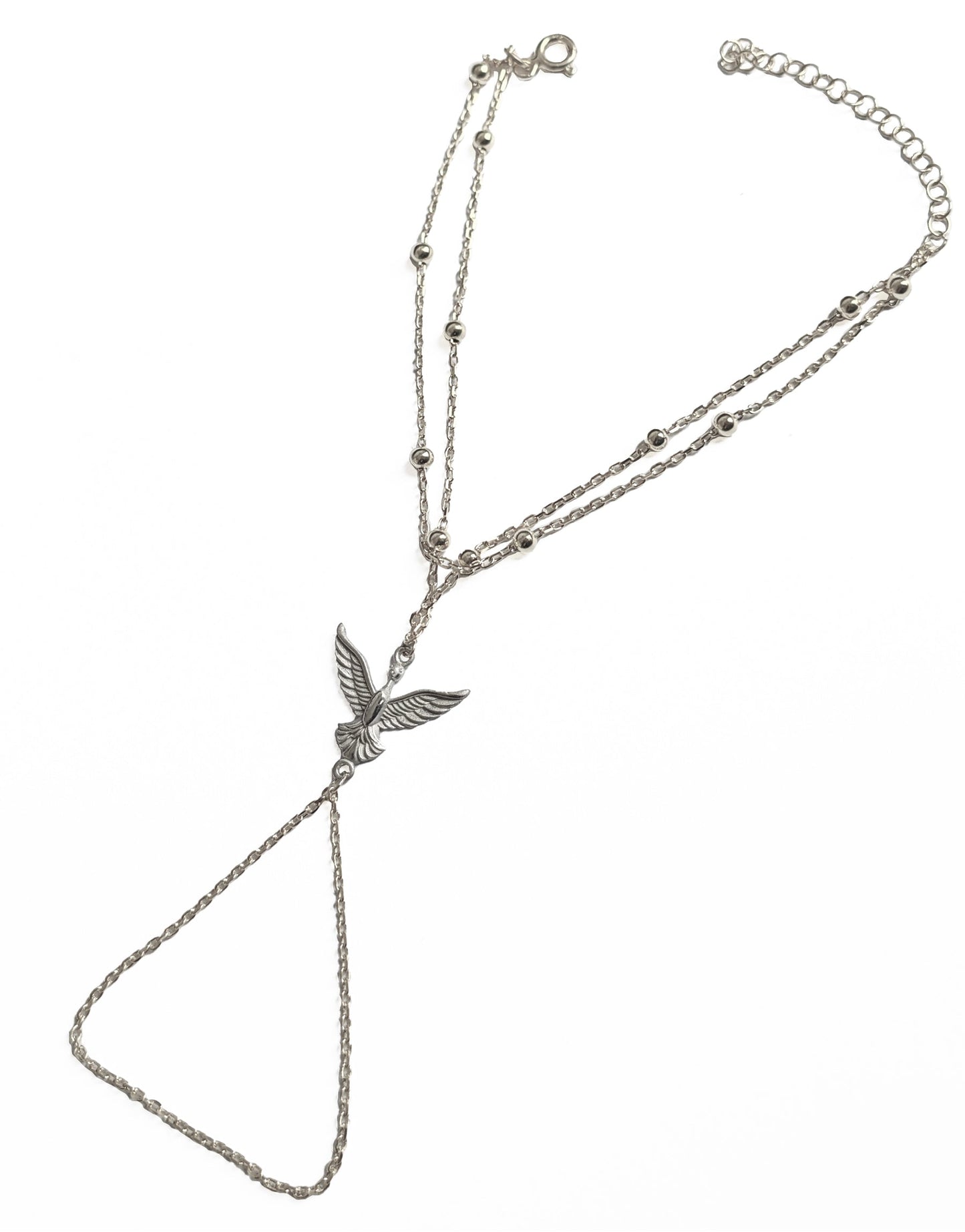 Double Color Bird Sterling Silver Slave Bracelet