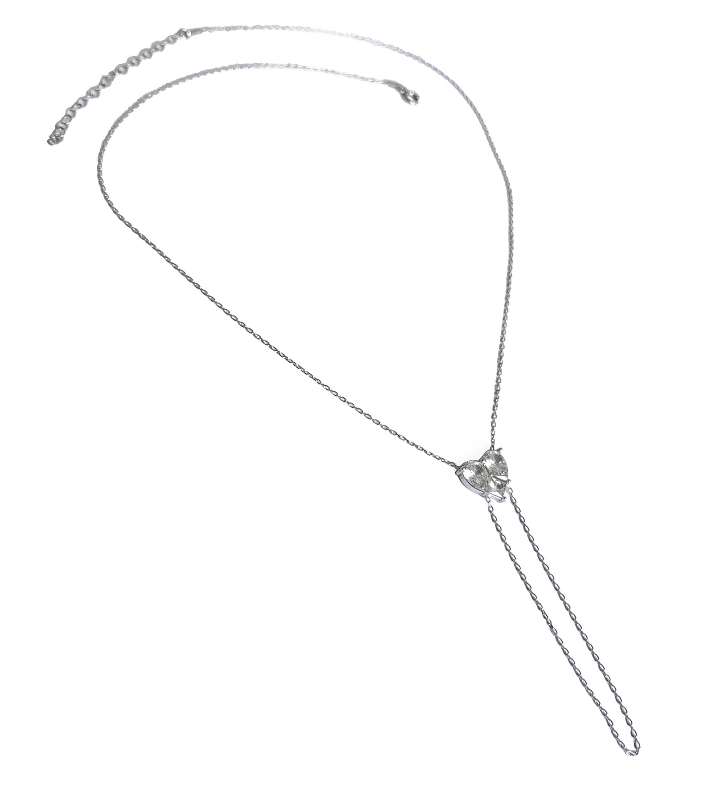 Heart Silver Shahmeran Bracelet with Large Drop Stones