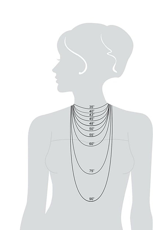 Singapore Model Sequin Silver Chain Necklace