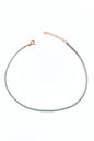 1,5 mm Turquoise Stone Silver Tennis Anklet