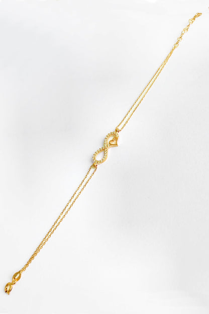 Heart Infinity Silver Bracelet