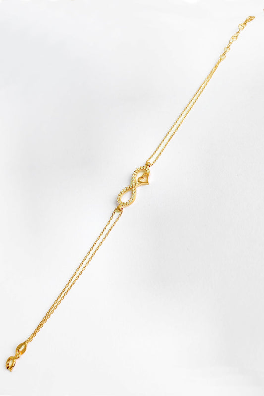 Heart Infinity Silver Bracelet