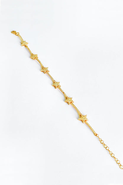 Stone Star Silver Bracelet