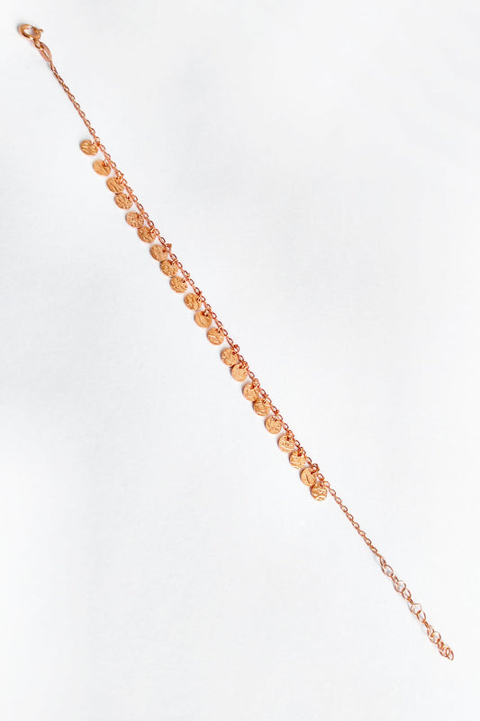 Dangling Spangles Silver Bracelet