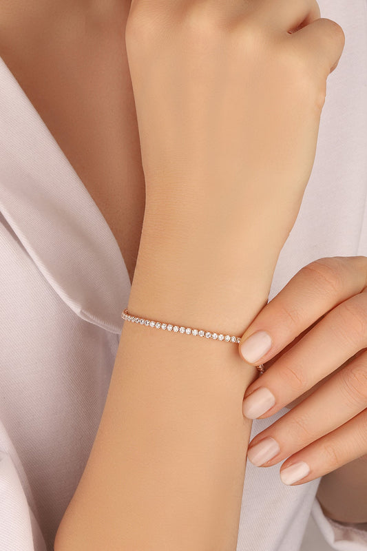 1,5 mm Stone Silver Tennis Bracelet Fashion High Quality
