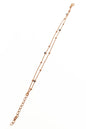 Double Row Evil Eye Beads Silver Chain Bracelet