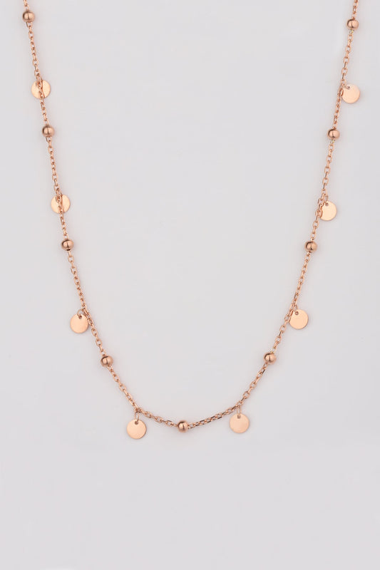 Sequin Silver Necklace