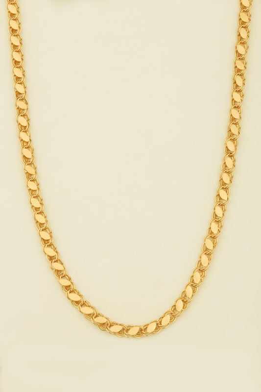 Silver Barley Chain Necklace