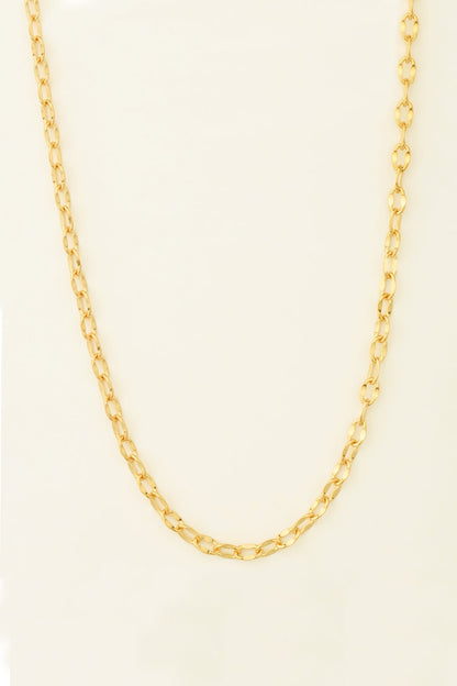 Singapore Model Sequin Silver Chain Necklace