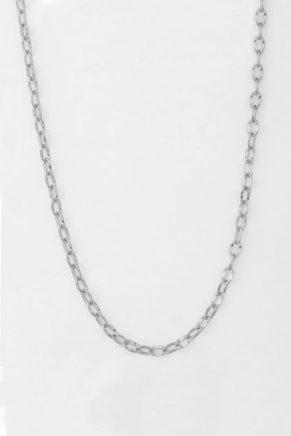 Singapore Model Sequin Silver Chain Necklace