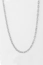 Singapore Model Sequin Silver Chain Necklace