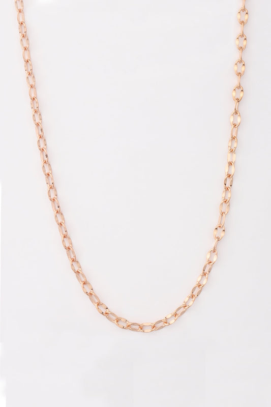 Singapore Model Sequin Silver Chain Necklace