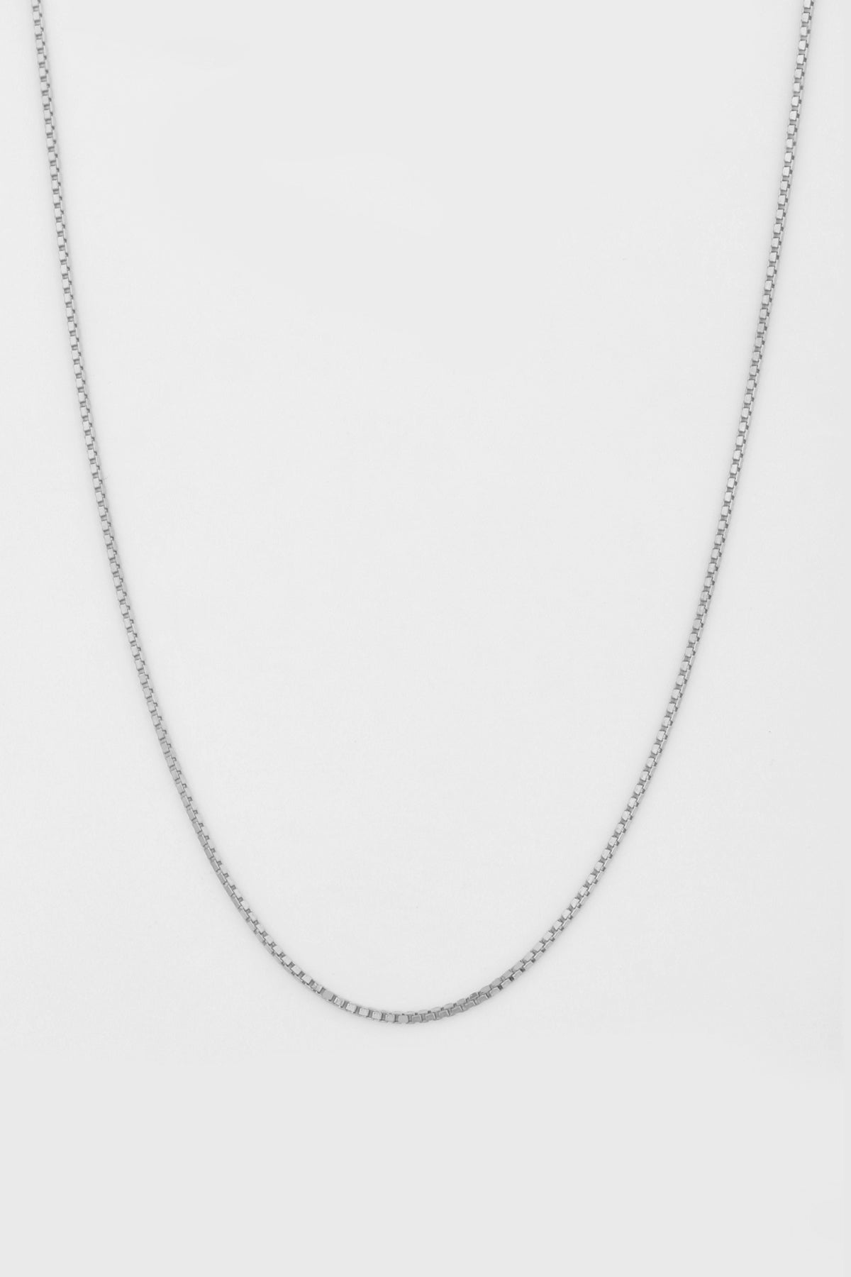 Square Italian Silver Necklace Chain