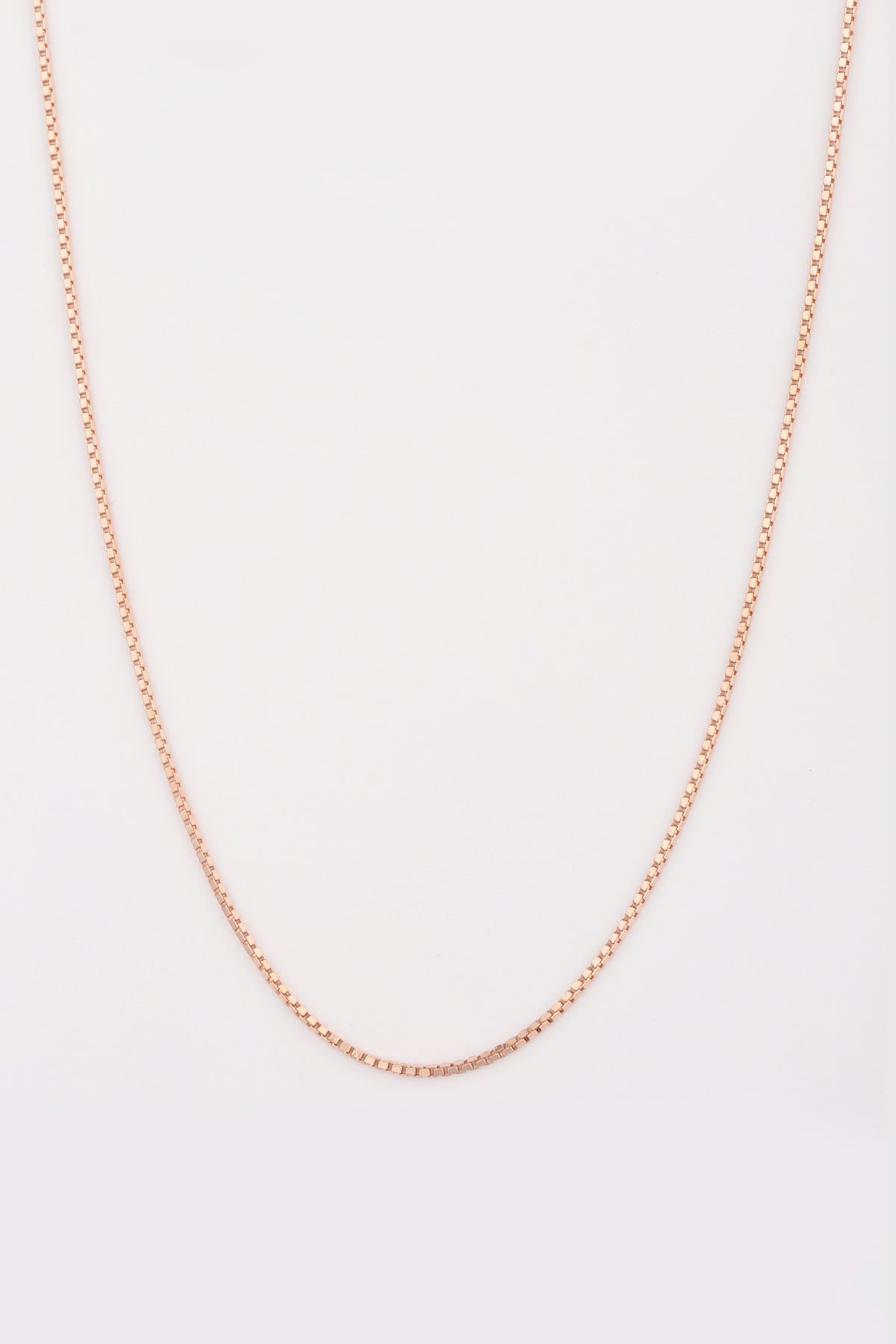 Square Italian Silver Necklace Chain