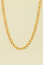 Thick Knitted Silver Chain Necklace