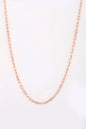 Snap Rectangle Silver Chain