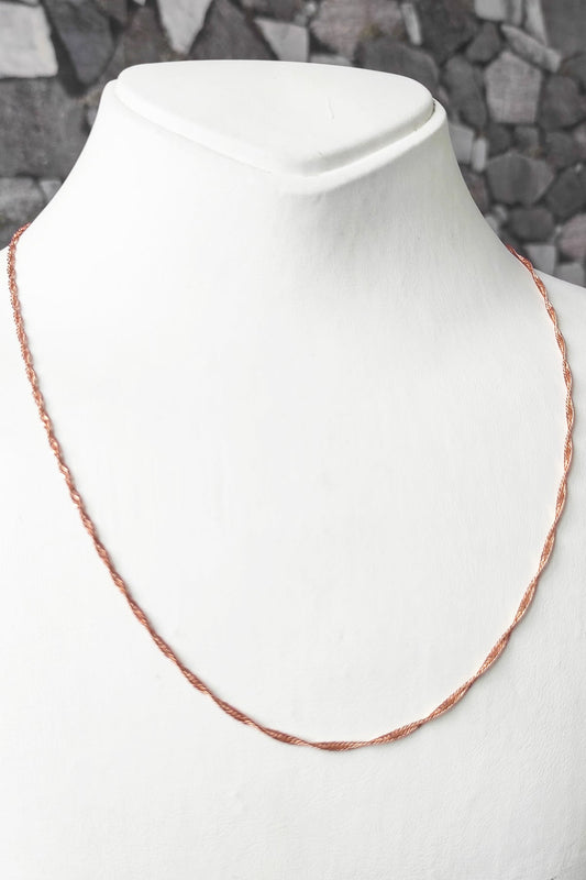 Singapore Model Silver Chain Necklace