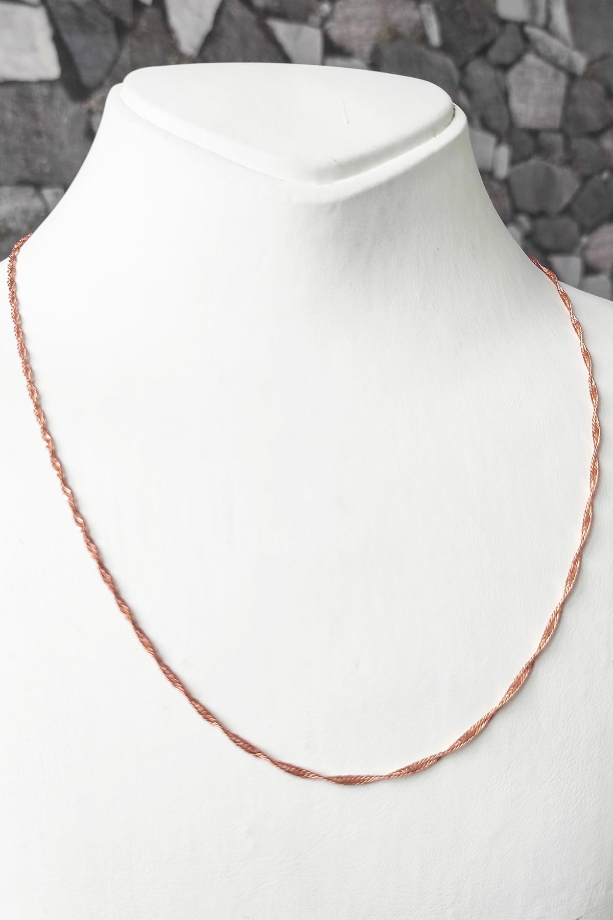 Singapore Model Silver Chain Necklace