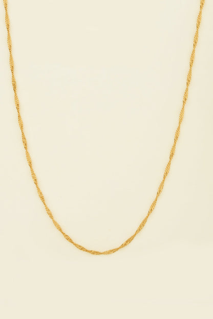 Singapore Model Silver Chain Necklace