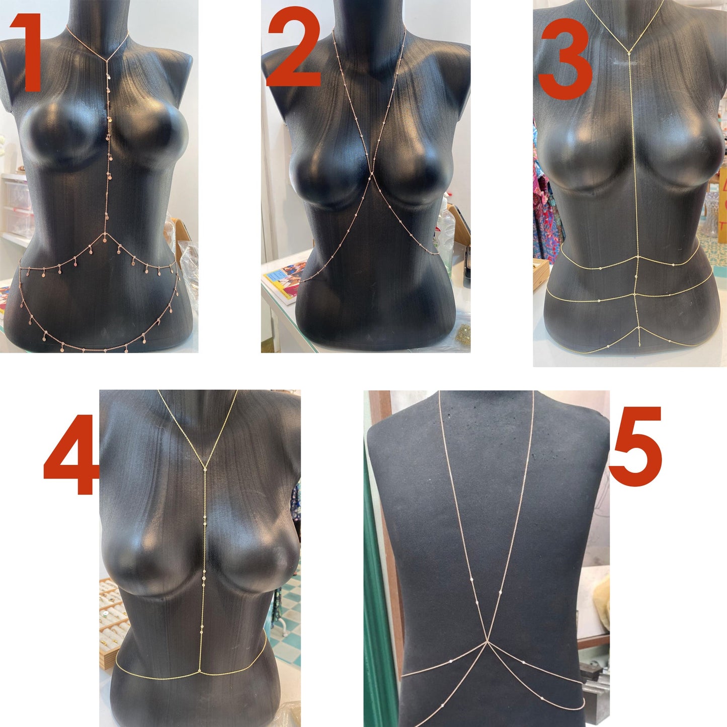 Body Jewelry, Body Chain, Layered Body Chain Bralette, Bra Beach Jewellery