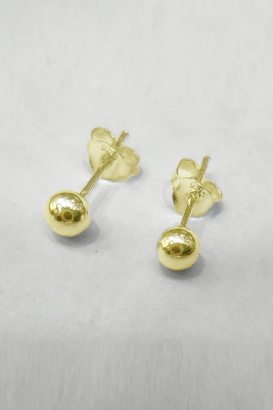 Silver Ball Earrings