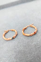 Curved Silver Sharnel Earrings
