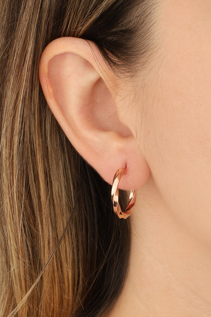 Curved Silver Sharnel Earrings