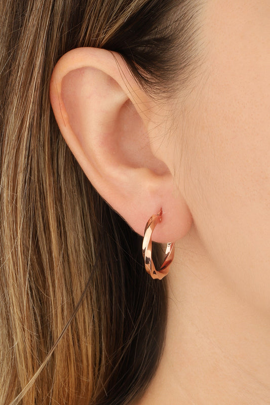 Curved Silver Sharnel Earrings