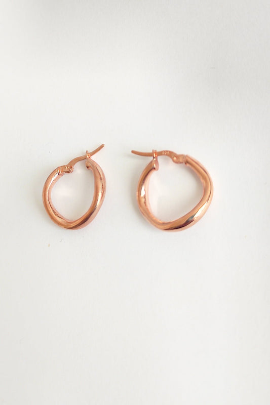 Wavy Silver Sharnel Earrings