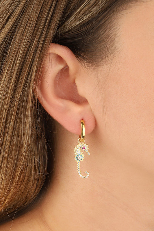 Seahorse Silver Earrings