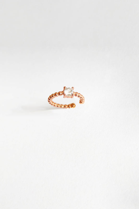 Solitaire Silver Cartilage Earrings
