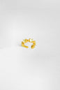 Spiked Stone Silver Cartilage Earrings