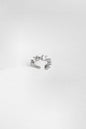 Spiked Stone Silver Cartilage Earrings