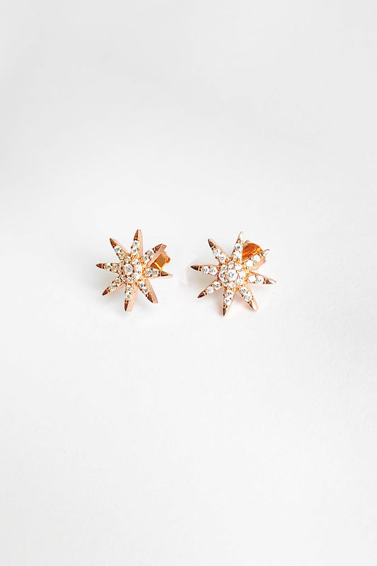 North Star Silver Earrings